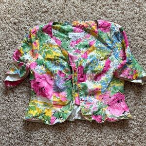 Rina diMontella Silk Floral blouse